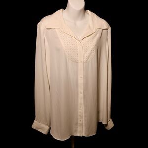 I.N. Studio Cream Blouse